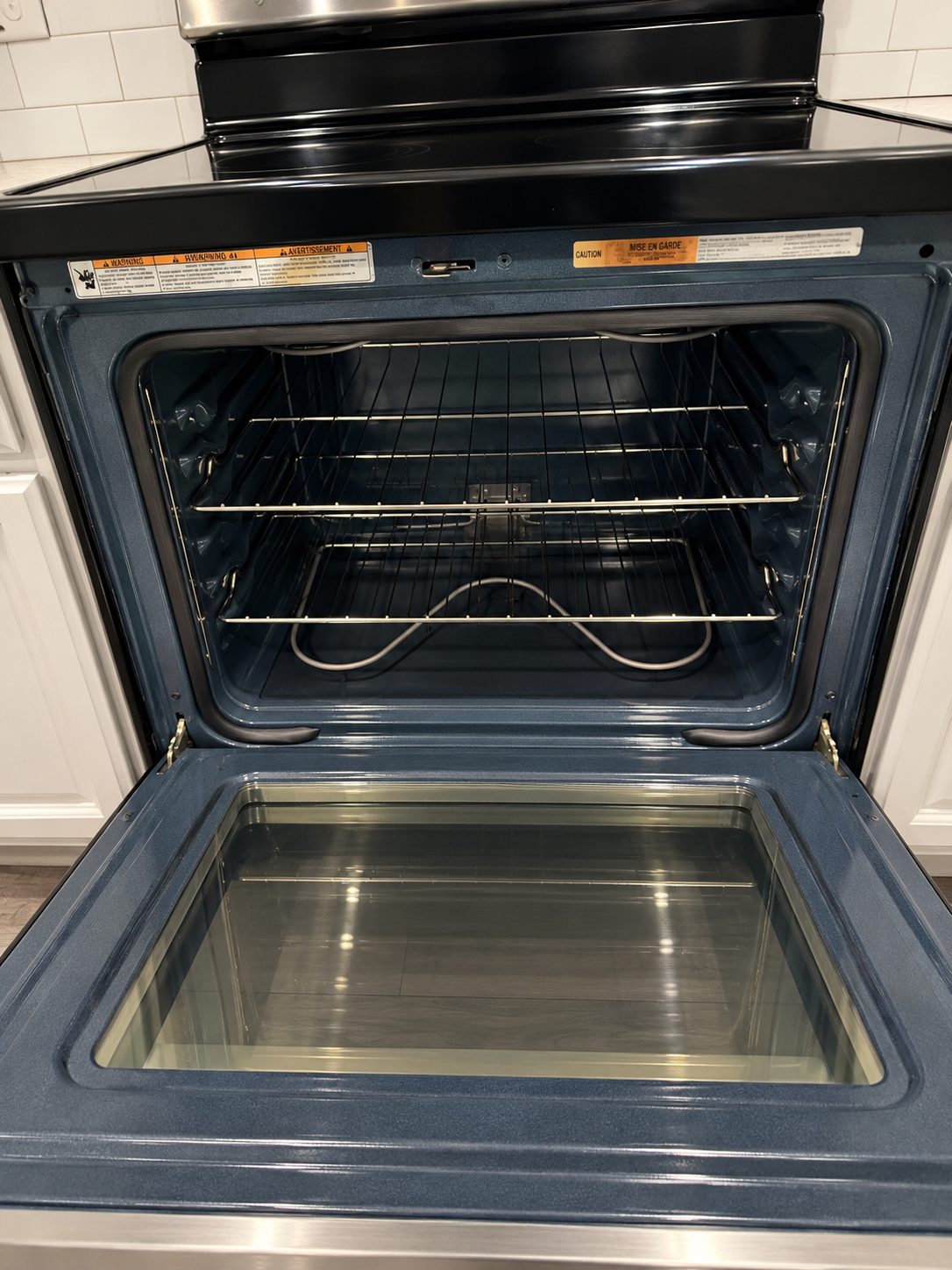 Oven after deep cleaning
